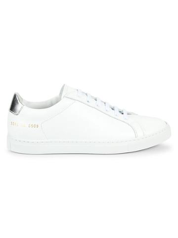 Woman By Common Projects Low-top Leather Sneakers