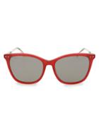 Bottega Veneta 55mm Cat Eye Core Sunglasses