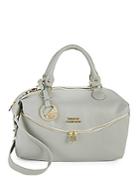 Versace Collection Medium Double-zip Lined Leather Bag