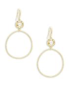 Judith Ripka Bahama Canary Crystal & 18k Yellow Gold Drop And Dangle Earrings