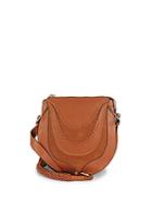 Sam Edelman Sienna Tasseled Leather Saddle Bag