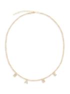 Gabi Rielle 22k Goldplated & White Crystal Babe-pendant Necklace
