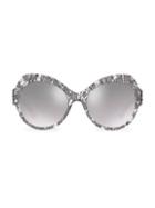 Dolce & Gabbana 56mm Mirrored Sunglasses