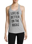 Body Rags Life Is Better Graphic Racerback Tank Top