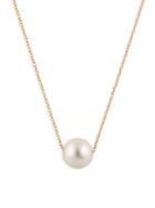 Masako Pearls 10-10.5mm White Pearl & 14k Yellow Gold Pendant Necklace