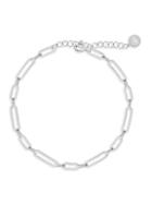 Gabi Rielle Celebration Paperclip Chain Link Sterling Silver Anklet