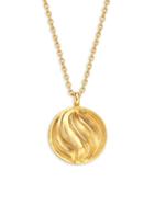 Gurhan Wave 22k Gold & 18k White Gold Pendant Necklace