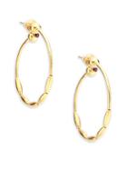 Gurhan 24k Yellow Gold Hoop Earrings/1.25