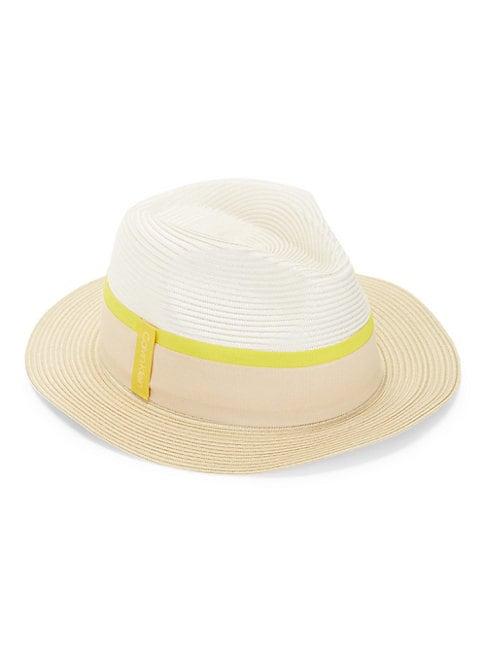Calvin Klein Striped Band Panama Hat