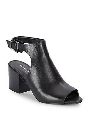 Kenneth Cole Val Leather Cutout Sandals