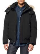 Andrew Marc Coyote Fur-trimmed Down Bomber