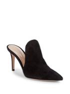 Gianvito Rossi Suede Point-toe Mules