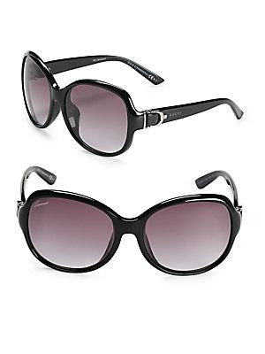 Gucci 59mm Solid Butterfly Sunglasses