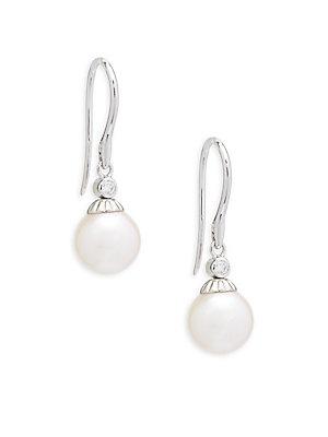 Tara + Sons 8.5-9mm White Pearl Earrings
