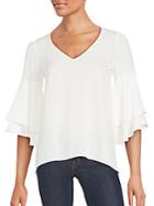 Status By Chenault Solid Butterfly Top