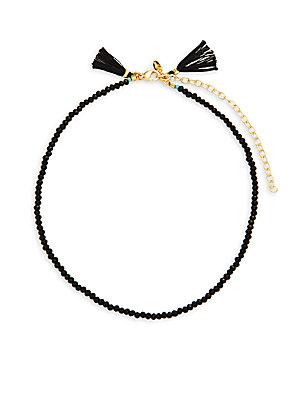Shashi Lola 18k Gold-plated & Beaded Choker Necklace