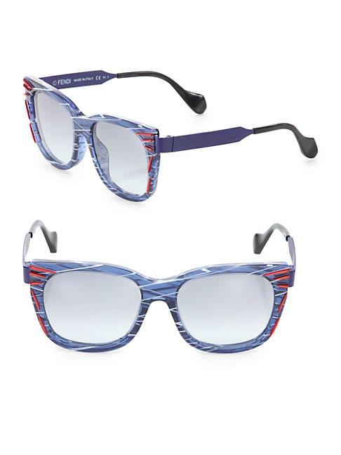Fendi Kinky 54mm Square Sunglasses