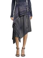 Diane Von Furstenberg Draped Silk-blend Asymmetric Skirt