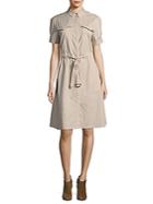 Burberry Cotton Collared Dress