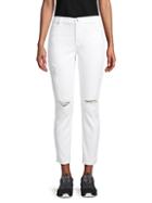 7 For All Mankind Josefina Destruction Cropped Jeans