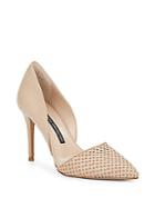 French Connection Elvia Leather D'orsay Pumps