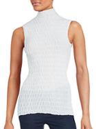 Akris Solid Textured Tank Top