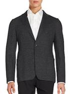 Armani Collezioni Long Sleeve Cotton-blend Sportcoat