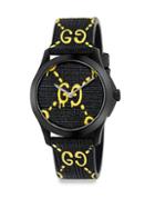 Gucci G-timeless Rubber Strap Watch