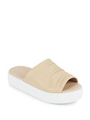 J/slides Alura Leather Open-toe Platform Sandals