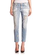 Mcguire Mrs. Robinson Distressed Relaxed Skinny Jeans