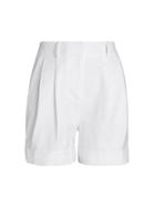 Diane Von Furstenberg Shiana Folded-cuff Shorts