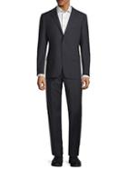 Hickey Freeman Classic Fit Textured Wool Suit