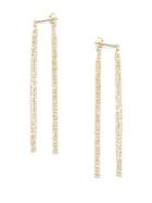Saks Fifth Avenue Diamond & 14k Yellow Gold Double-stranded Drop Earrings