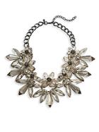 Natasha Faceted Floral Beads Necklace- 16in