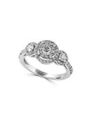 Effy Bouquet Diamond And 14k White Gold Ring
