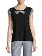 Karl Lagerfeld Bow-accented Top