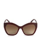Karl Lagerfeld 56mm Cat Eye Sunglasses