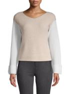 Vince Colorblocked Cashmere Sweater