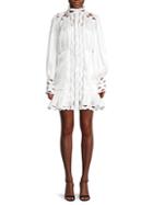 Avantlook Embroidered Cut-out Mini Dress