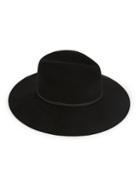 Saks Fifth Avenue Leather-trimmed Wool Fedora