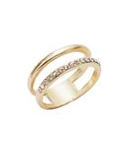 Jules Smith Goldtone Two-band Ring