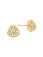Gurhan Spell 22k Gold & White Diamond Stud Earrings