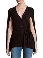 Max Mara Cape-style Belted Cardigan
