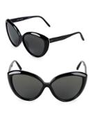 Linda Farrow 64mm Cat-eye Sunglasses