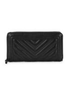 Saks Fifth Avenue Update Chevron Leather Continental Wallet