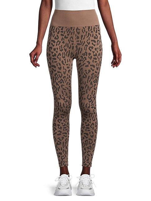Betsey Johnson Performance Leopard-print Leggings
