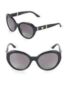 Versace 56mm Round Sunglasses