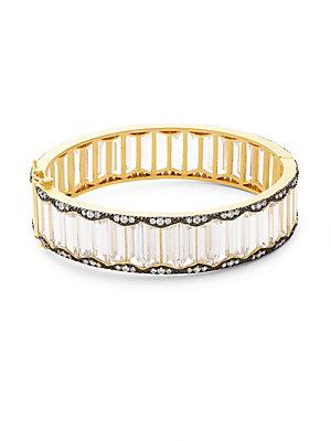 Freida Rothman Crystal Holiday Baguette Bracelet