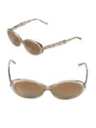 Vera Wang 51mm Oval Sunglasses
