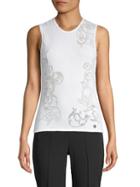 Versace Collection Graphic Cotton-blend Top